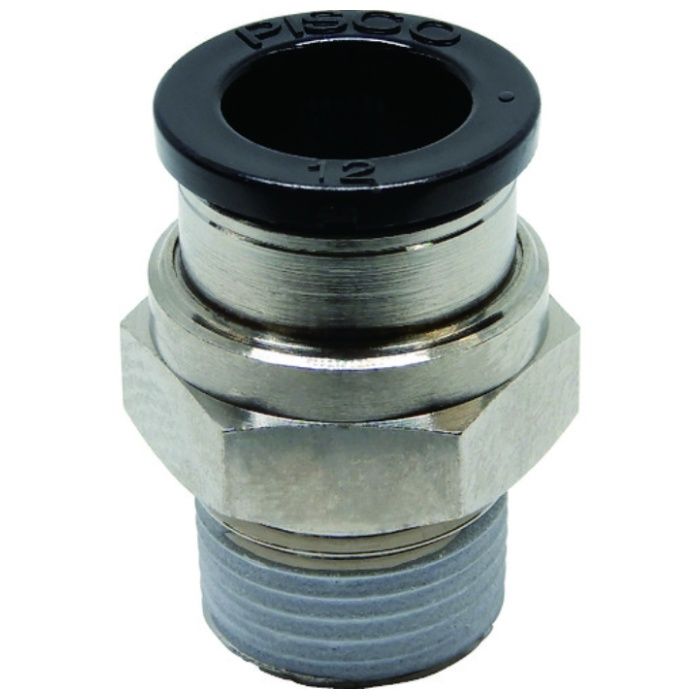 PISCO　ワンタッチ継手　チューブフィッティング　ストレート　適合外径12mm　接続口径R3/8