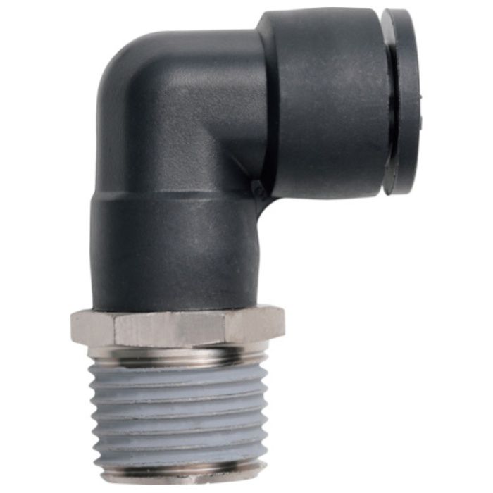 潤工社　ワンタッチ継手Mシリーズ　　エルボ　10mm　　PT1/2