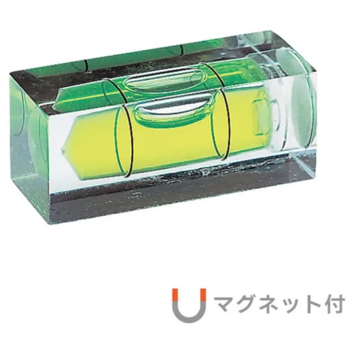 KOD　角型アイベルマグネット付水平器　10×11×20mm