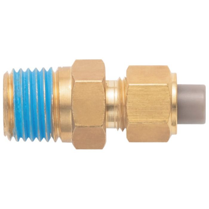 潤工社　黄銅製継手(インチ系列)　ニップル　3.18×2.36mm　　PT1/4