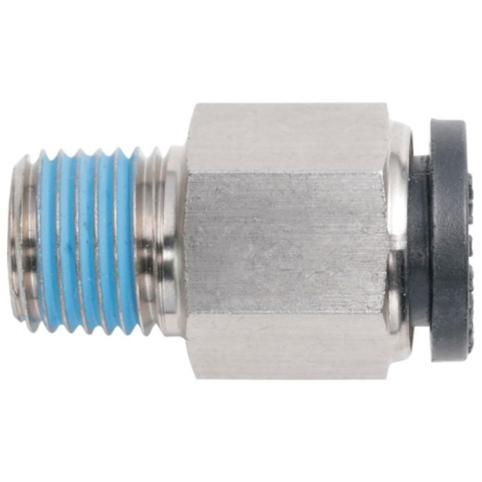 潤工社　ワンタッチ継手Mシリーズ　ニップル　6mm　　PT1/4