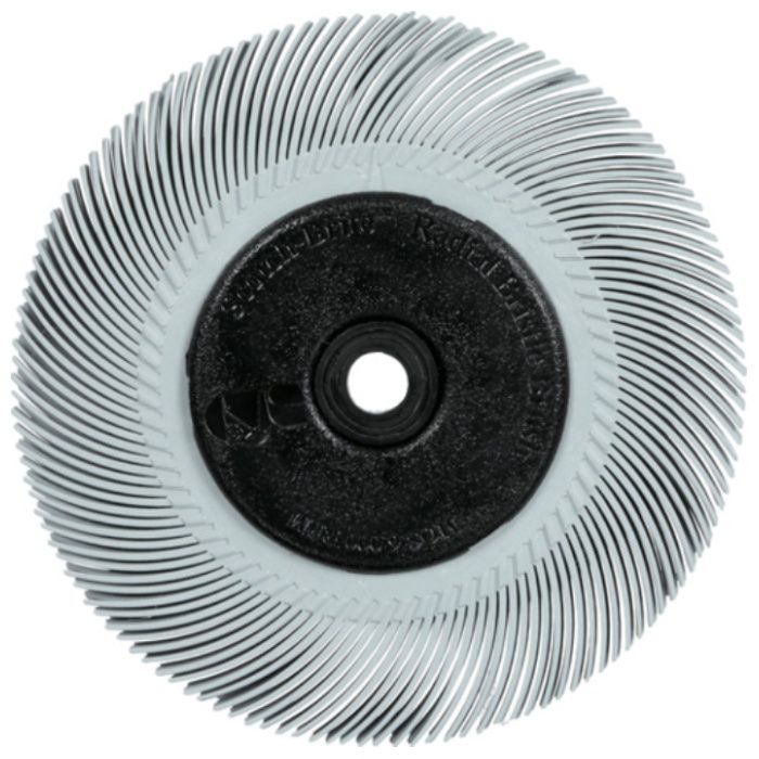 3M　プレシジョン　ラジアルブリッスルブラシ　120+　PN-RB　曲線カーブ　8枚重ねアダプター付き　152mmx51mm　TypeC