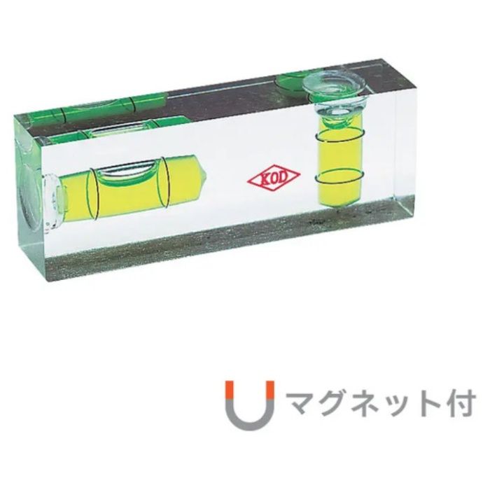 KOD　平型アイベルマグネット付水平器　15×26×70mm