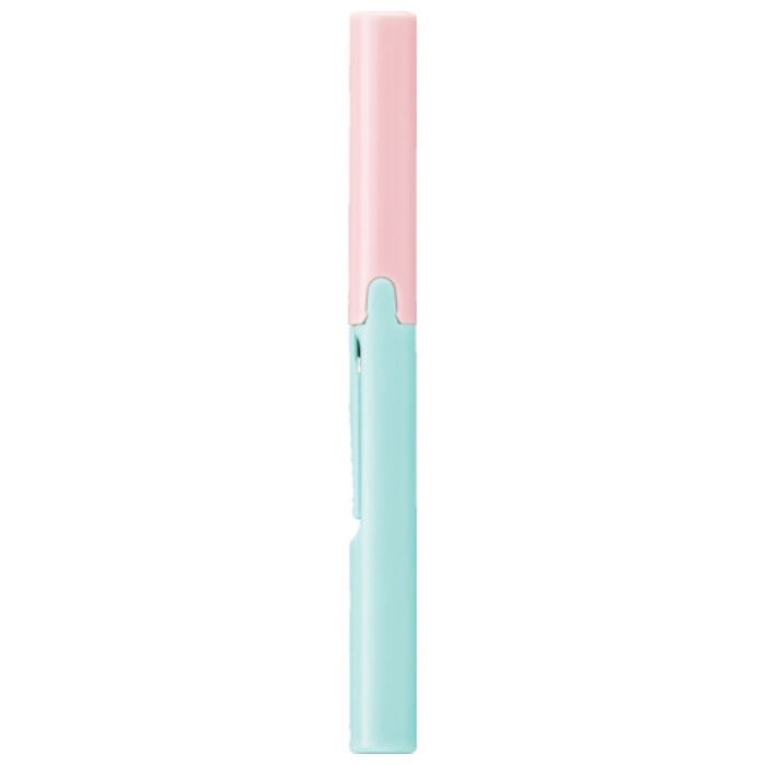 PLUS　34573)ハサミ　フィットカットカーブ　携帯はさみ　ツイッギー　ピーチ×ミント