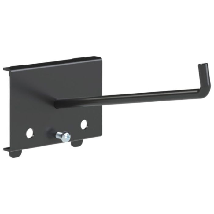 TRUSCO　パンチングパネル用工具フック1本爪ロング　黒