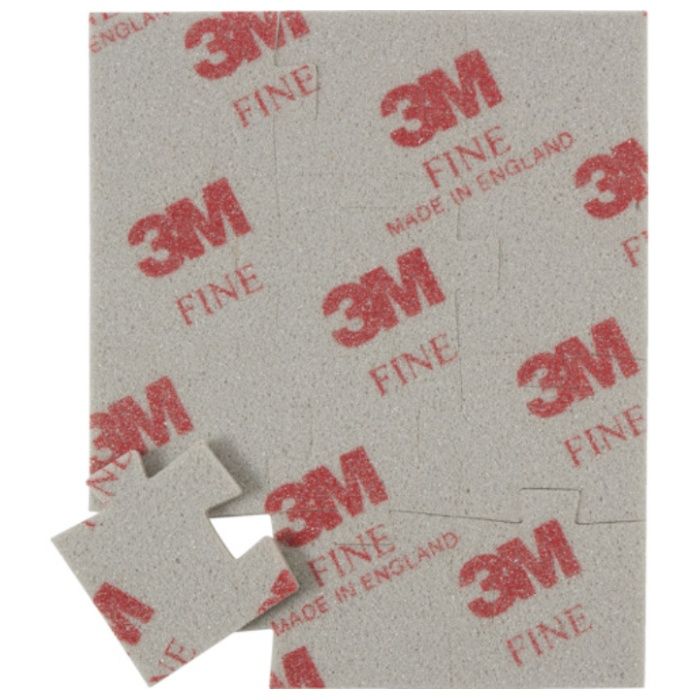 3M　ジグソーパズル型スポンジ研磨材　細目　(1枚=1PK)