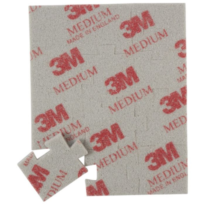 3M　ジグソーパズル型スポンジ研磨材　中目　(1枚=1PK)