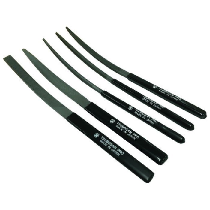 ツボサン　プロヤスリ　舟型　5本組　セット　細目
