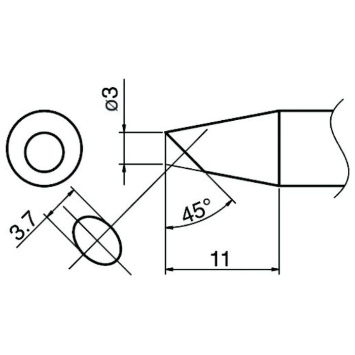 白光　こて先/SSBC3型