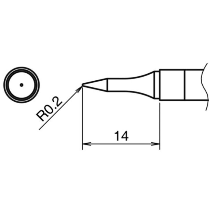 白光　こて先　0.2BS型