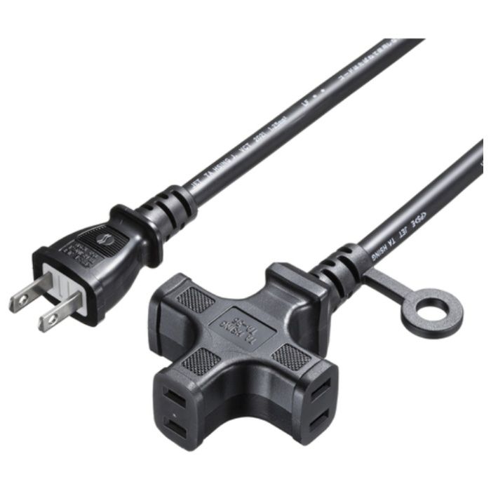 SANWA　タップ　電源延長コード(3個口)