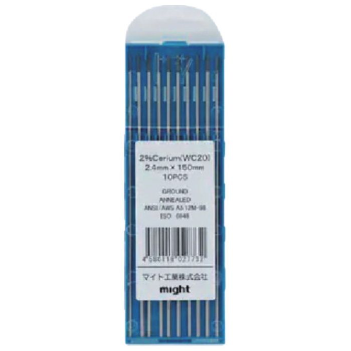 マイト　セリウム入電極2.4mm×150mm(10本)