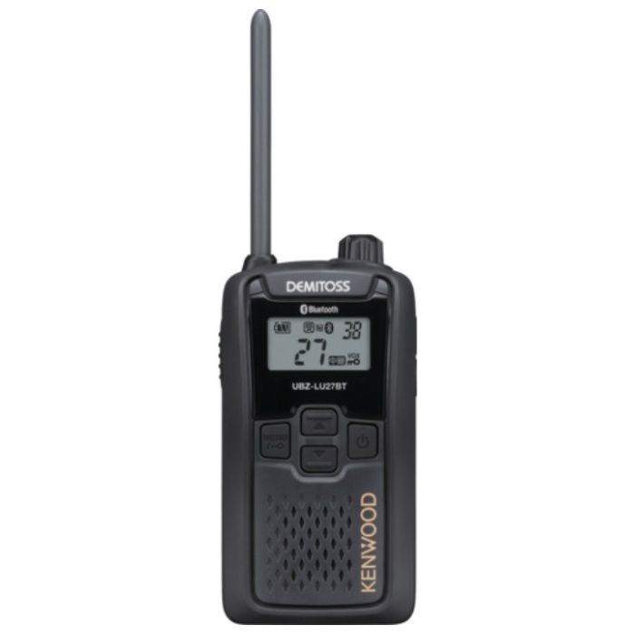 KENWOOD　Bluetoothマイク対応特定小電力トランシーバー(交互・中継対応)　DEMITOSS　ブラック