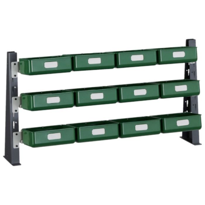 TRUSCO　UPR型ライトビンラック卓上用　K-20HX12個