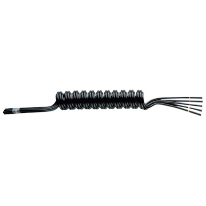 潤工社　ラウンドコイルチューブ　UT　3-6X4mm　最大使用長70cm　黒