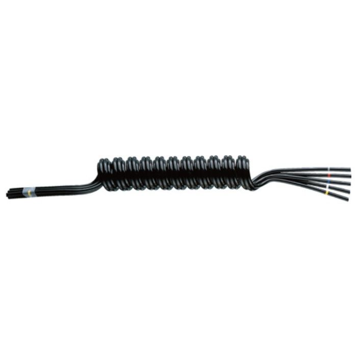 潤工社　ラウンドコイルチューブ　UT　6-6X4mm　最大使用長120cm　黒
