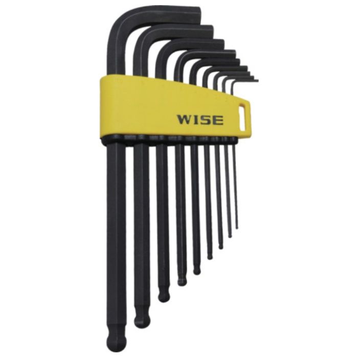 WISE　ボールポイント　黒染め9本セット(セミロング)