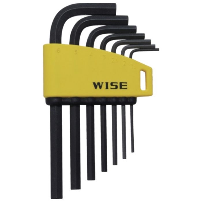 WISE　六角レンチ　黒染め7本セット(ショート)