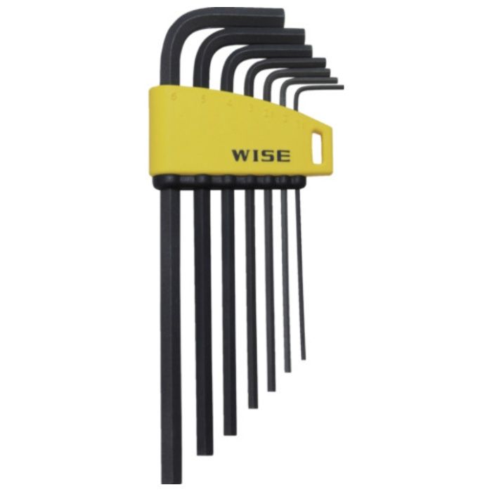 WISE　六角レンチ　黒染め7本セット(セミロング)