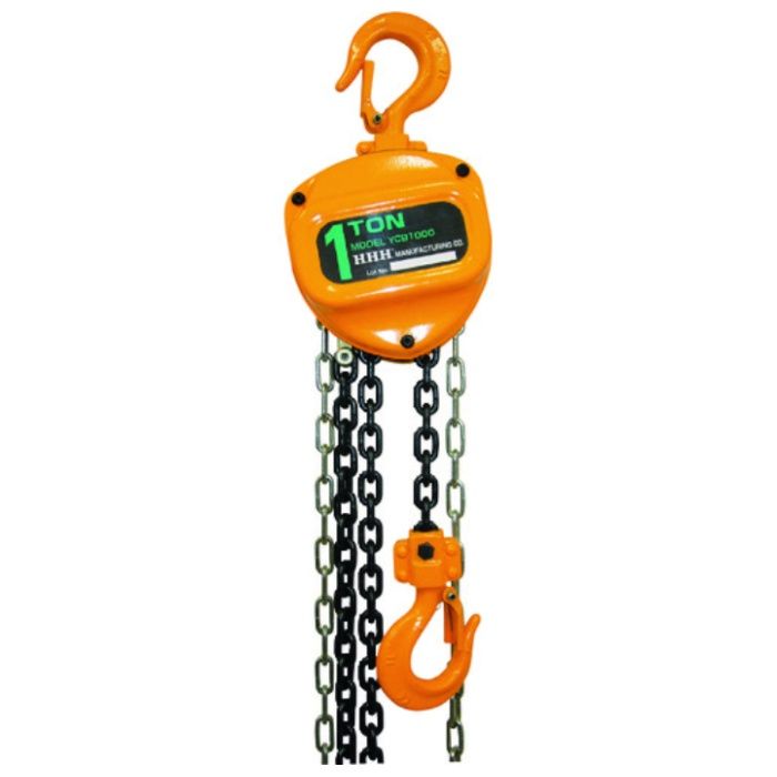HHH　チェーンブロック　定格荷重1t　揚程2.5m