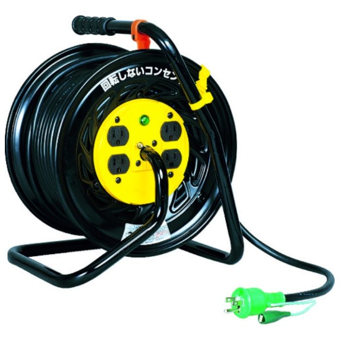 NICHIDO　電工ドラム　マジックリール　アース付　30m