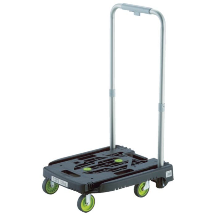 TRUSCO　樹脂台車　カルティオミニ　weego　省音G車輪　ブラック　ストッパー付