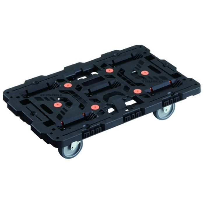 TRUSCO　連結式樹脂製平台車　ビートル　700X450　自在3輪